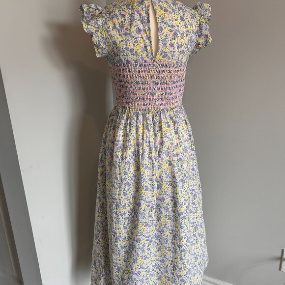 NWT - English Factory Floral Smocked Midi Dress, Size S - Picture 5 of 7